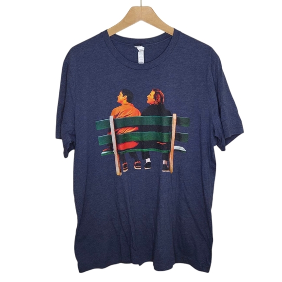 Canvas | Dumb & Dumber Jim Carey Jeff Daniels Navy Graphic Tee Size XL - Picture 1 of 4